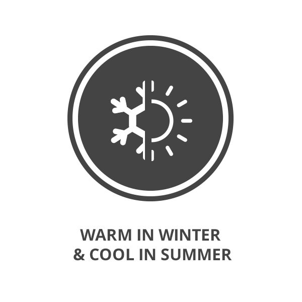 Warm in Winter & Cool in Summer